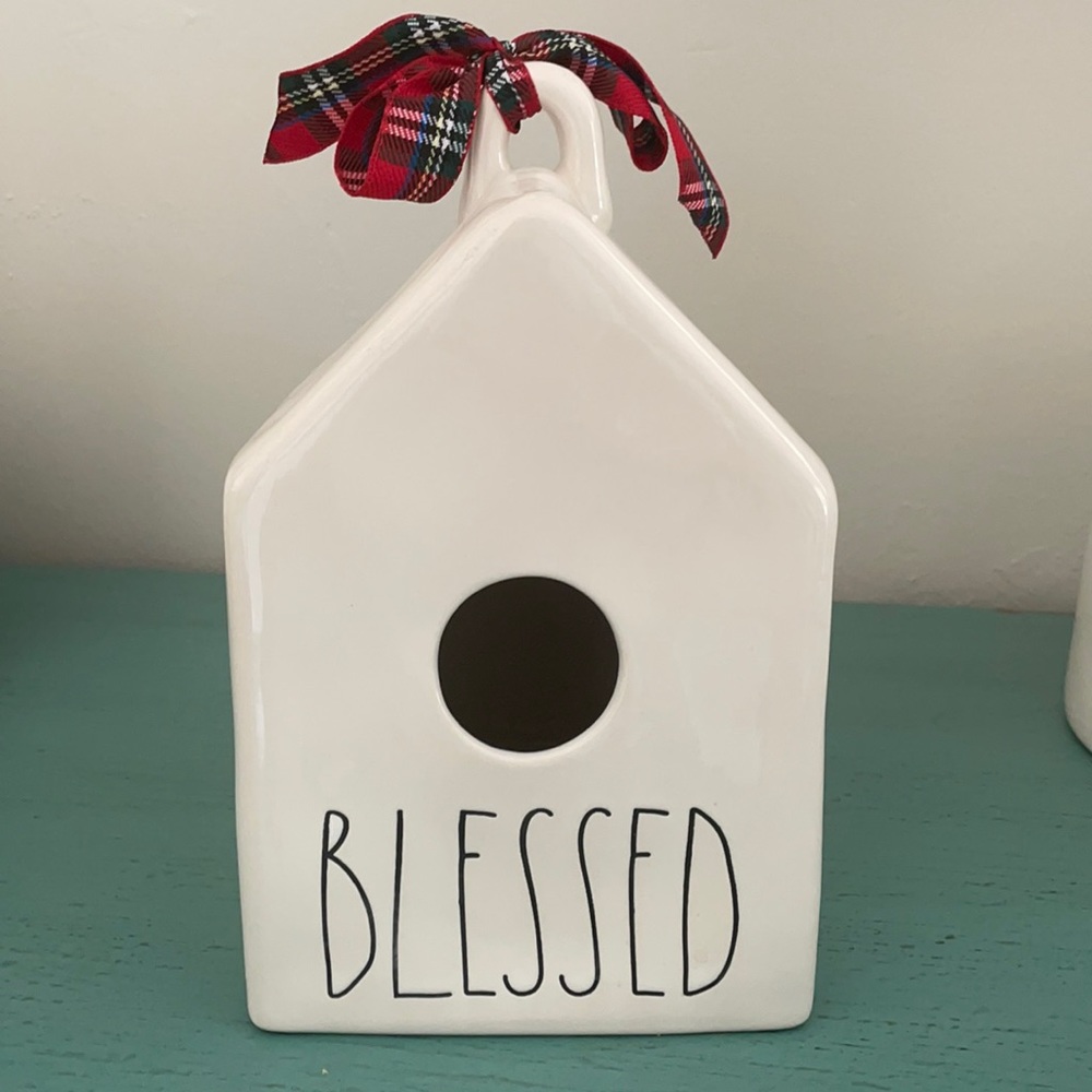Rae Dunn Blessed Christmas Birdhouse